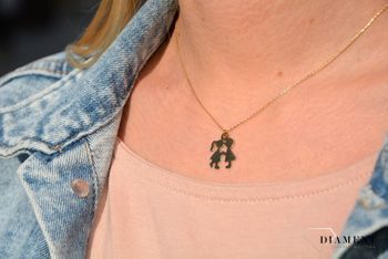 Złoty naszyjnik celebrytka z motywem Pary✓Złote Naszyjniki Damskie w Sklepie z Biżuterią zegarki-diament.pl✓Piękne i Eleganckie Naszyjniki dla Kobiet✓Prawdziwe Złoto ✓Darmowa wysyłka2.JPG